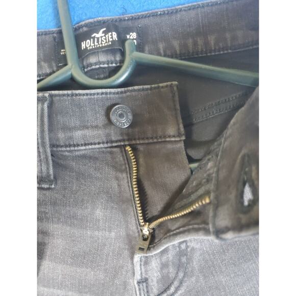 Hollister Women's Black Denim Jeans Size 28 Super Skinny Exteme Strech - Picture 5 of 16